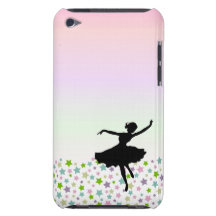 Dancer amongst the stars at pink sunset barely there iPod covers