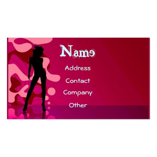 Dancer In Pink Business Card