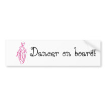 Dancer on Board bumper stickers