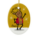 Dancer Reindeer Custom Ornament