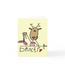 Dancer Reindeer T-shirts and Gifts cards