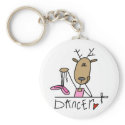 Dancer Reindeer T-shirts and Gifts Key Chains