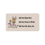 Dancer Reindeer T-shirts and Gifts Custom Address Label