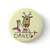 Dancer Reindeer Tshirts and Gifts buttons
