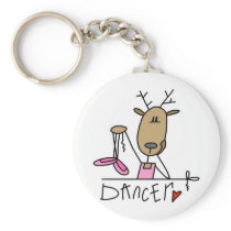 Dancer Reindeer Tshirts and Gifts Keychains