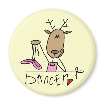 Dancer Reindeer Tshirts and Gifts magnets