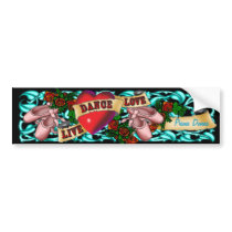 Dancer Tatto Bumper Sticker bumper stickers