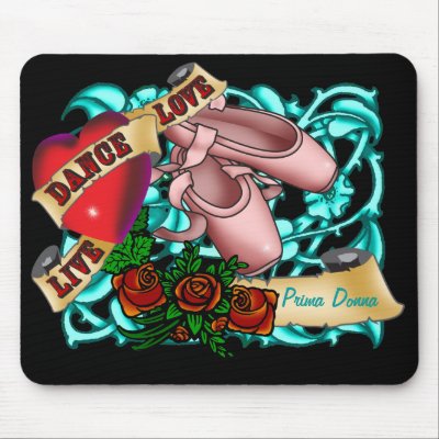 Dancer Tattoo Mousepad by willienillie. Tattoo inspired art combined with 