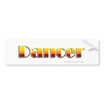 Dancer (Text Only) bumper stickers