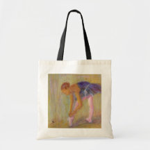 Dancer Tying Her Ballet Shoes, Bag