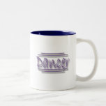 Dancer underlined  purple mugs