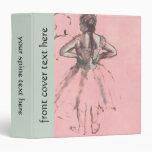 Dancer Viewed from the Back by Edgar Degas 3 Ring Binder