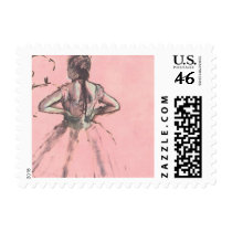 Dancer Viewed from the Back by Edgar Degas Stamp