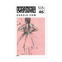 Dancer Viewed from the Back by Edgar Degas Stamp