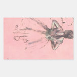 Dancer Viewed from the Back by Edgar Degas Rectangle Sticker