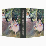 Dancer with a Bouquet of Flowers by Edgar Degas 3 Ring Binder