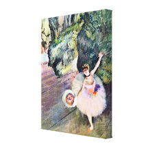 Dancer with a Bouquet of Flowers by Edgar Degas Gallery Wrap Canvas
