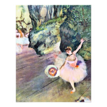 Dancer with a Bouquet of Flowers by Edgar Degas Personalized Invites