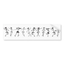 dancers bumper sticker