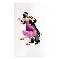 Dancers, dance class business cards by Annaart Dancers, dance class business cards