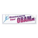 Dancers for Obama Bumper Sticker bumper stickers by kemeyer Dancers for Obama Bumper Sticker bumper stickers