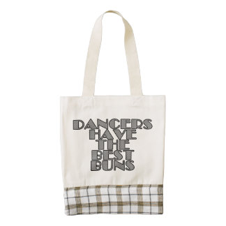 Dancers have the best buns zazzle HEART tote bag
