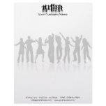 Dancers in Black and White Letterhead Template