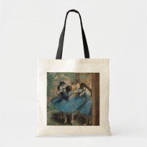 Dancers in blue, 1890 canvas bag