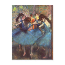 Dancers in Blue Post Cards
