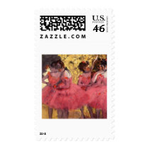 Dancers in Pink Postage Stamp