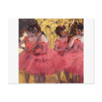 Dancers in Pink Postcard