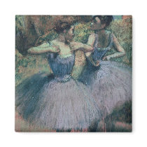 Dancers in Violet Refrigerator Magnet