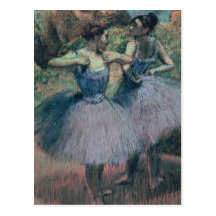 Dancers in Violet Post Card