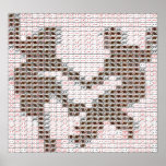 Dancers Playing Card Montage Print