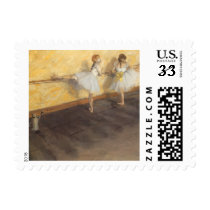 Dancers Practicing at the Barre by Edgar Degas Postage Stamp