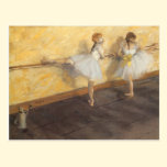 Dancers Practicing at the Barre by Edgar Degas postcards