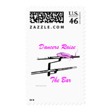 Dancers Raise The Bar (For Light Colored Products) Postage Stamp