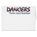 Dancers Turn Out Better in Red Greeting Cards