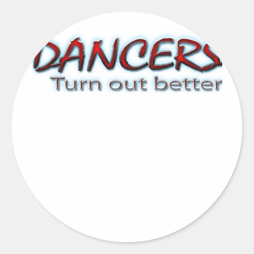 Dancers Turn Out Better in Red Round Stickers