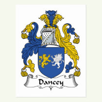 Dancey Family Crest Postcard