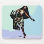 DANCIN Girl in African Ankara dress Mouse Pads