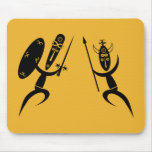 Dancing African Warriors Mouse Mat
