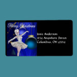 Dancing Ballerina 3 Christmas Address Labels