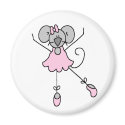 Dancing Ballerina Mouse Magnet by stick_figures Dancing Ballerina Mouse Magnet