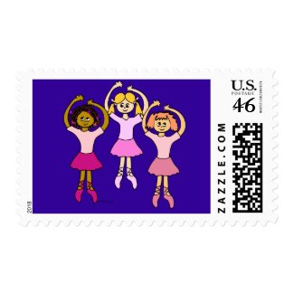 Dancing Ballerinas Stamps stamp