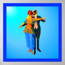 Dancing Ballroom Dogs Posters