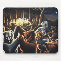 Dancing Bear Art Mousepad Wildlife Art Mousepad mousepads