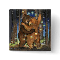 Dancing Bear Pinback Button