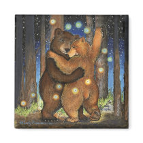 Dancing Bear Fridge Magnets
