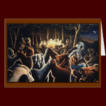 Dancing Bears Painting Card Art Print Cards cards